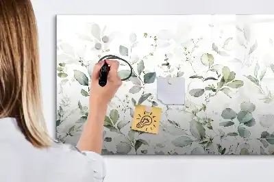 Popisovatelná magnetická tabule s motivem rostlin