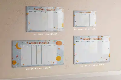 Magnetická plánovací tabule týdenní plánovač