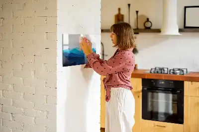 Popisovatelná magnetická tabule voda akvarel