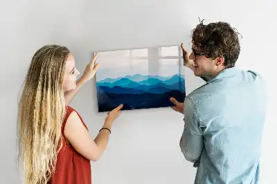 Popisovatelná magnetická tabule voda akvarel
