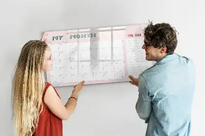 Magnetická kreslící tabule měsíční plánovač pro děti