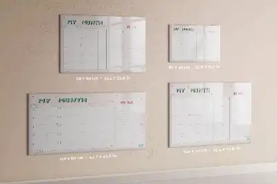 Magnetická kreslící tabule měsíční plánovač pro děti