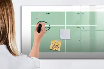 Popisovatelná magnetická tabule kancelářský organizér