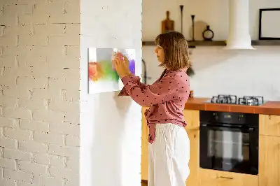 Magnetická kreslící tabule ve vzoru abstraktní duhy