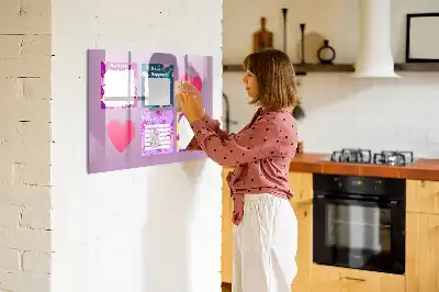 Popisovatelná magnetická tabule strašidelné poznámky