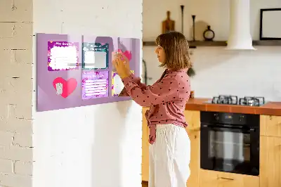 Popisovatelná magnetická tabule strašidelné poznámky