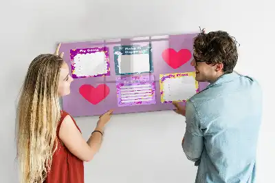 Popisovatelná magnetická tabule strašidelné poznámky