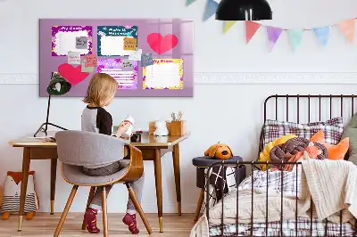 Popisovatelná magnetická tabule strašidelné poznámky