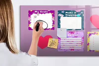Popisovatelná magnetická tabule strašidelné poznámky