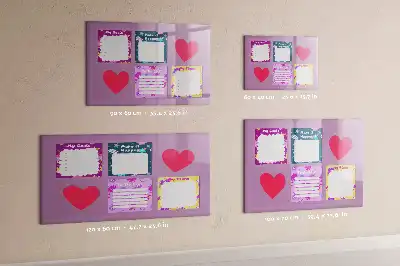 Popisovatelná magnetická tabule strašidelné poznámky
