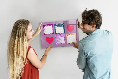 Popisovatelná magnetická tabule strašidelné poznámky
