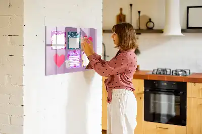 Popisovatelná magnetická tabule strašidelné poznámky