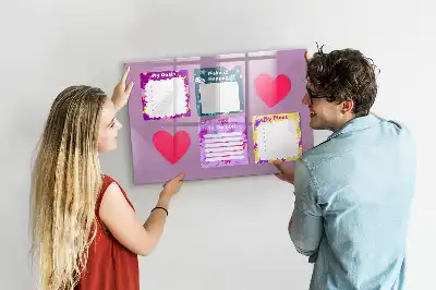 Popisovatelná magnetická tabule strašidelné poznámky