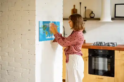 Magnetická kreslící tabule ve stylu kreslené mapy