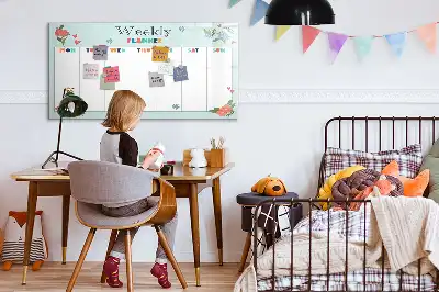 Týdenní plánovač popisovatelná magnetická tabule