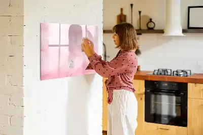 Magnetická kreslící tabule obrázek s motivem abstrakce pírek
