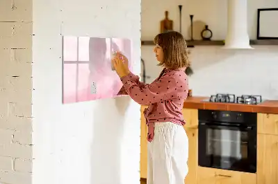 Magnetická kreslící tabule obrázek s motivem abstrakce pírek