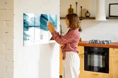Magnetická popisovatelná tabule tahy štětcem