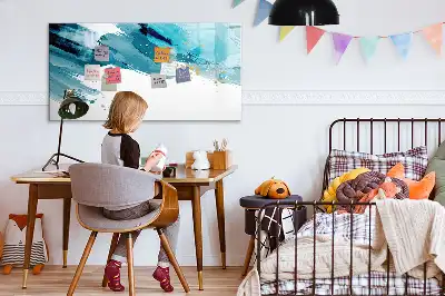 Magnetická popisovatelná tabule tahy štětcem