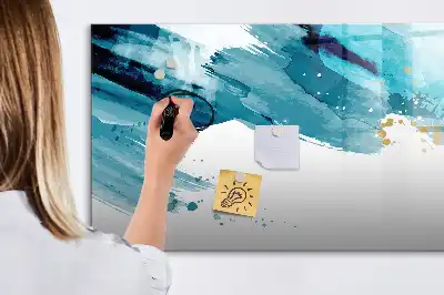 Magnetická popisovatelná tabule tahy štětcem