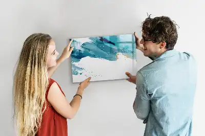 Magnetická popisovatelná tabule tahy štětcem