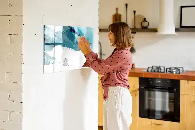 Magnetická popisovatelná tabule tahy štětcem