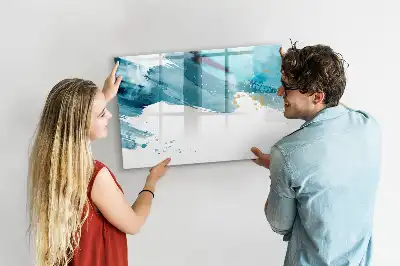 Magnetická popisovatelná tabule tahy štětcem