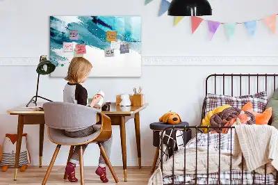 Magnetická popisovatelná tabule tahy štětcem