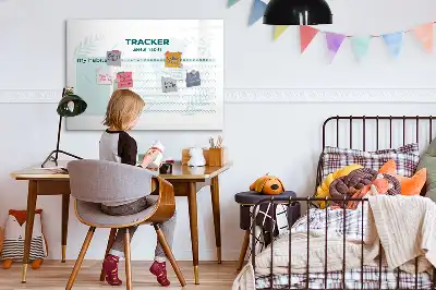 Magnetická kreslící tabule plánovač návyků
