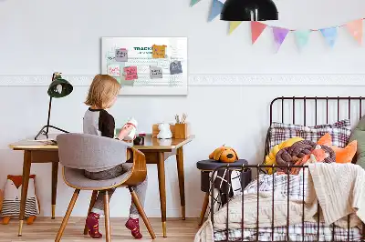 Magnetická kreslící tabule plánovač návyků