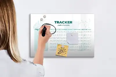 Magnetická kreslící tabule plánovač návyků