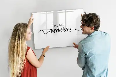 Popisovatelná magnetická tabule s nápisem Vzpomínky