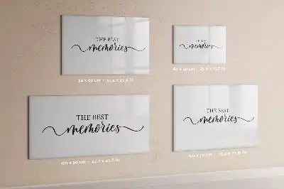 Popisovatelná magnetická tabule s nápisem Vzpomínky