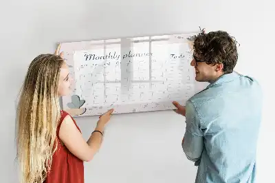 Magnetická kreslící tabule měsíční plánovač