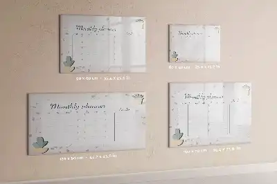 Magnetická kreslící tabule měsíční plánovač