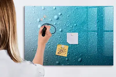 Popisovatelná magnetická tabule s motivem kapky vody
