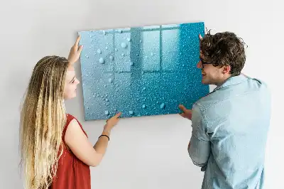 Popisovatelná magnetická tabule s motivem kapky vody