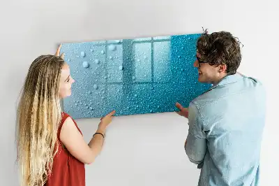 Popisovatelná magnetická tabule s motivem kapky vody