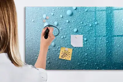 Popisovatelná magnetická tabule s motivem kapky vody