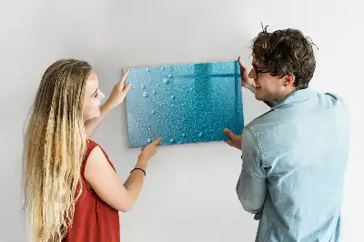 Popisovatelná magnetická tabule s motivem kapky vody