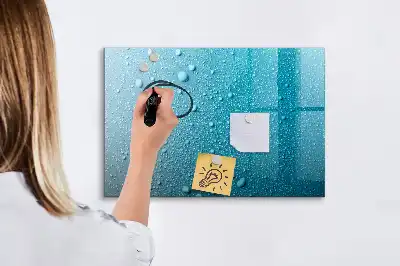 Popisovatelná magnetická tabule s motivem kapky vody