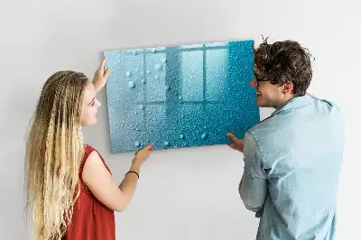 Popisovatelná magnetická tabule s motivem kapky vody