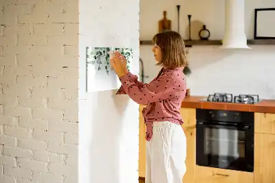 Magnetická kreslící tabule s motivem listů rostlin