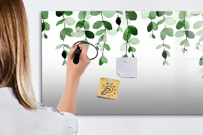 Magnetická kreslící tabule s motivem listů rostlin