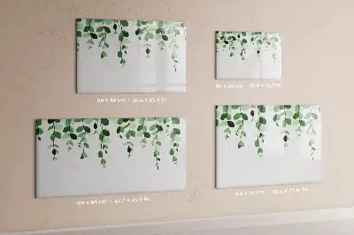 Magnetická kreslící tabule s motivem listů rostlin