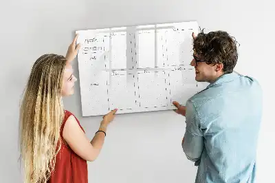 Magnetická kreslící tabule plán týdne