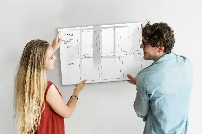 Magnetická kreslící tabule plán týdne