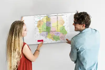 Mapa Polska popisovatelná magnetická tabule