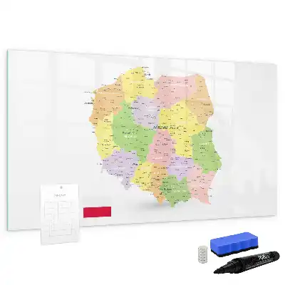 Magnetická kreslící tabule mapa Polska