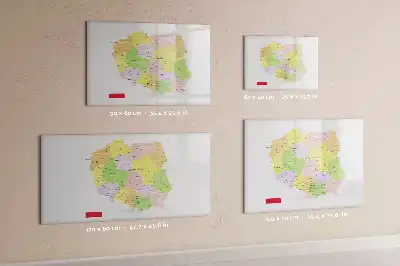 Magnetická kreslící tabule mapa Polska